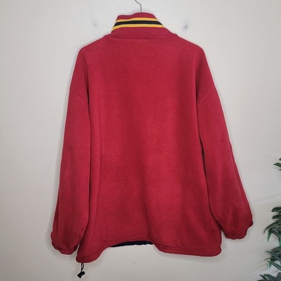 Vintage Ferruche | Reversible Red Fleece /Navy Nylon Full Zip Jacket Size XL - Picture 12 of 12